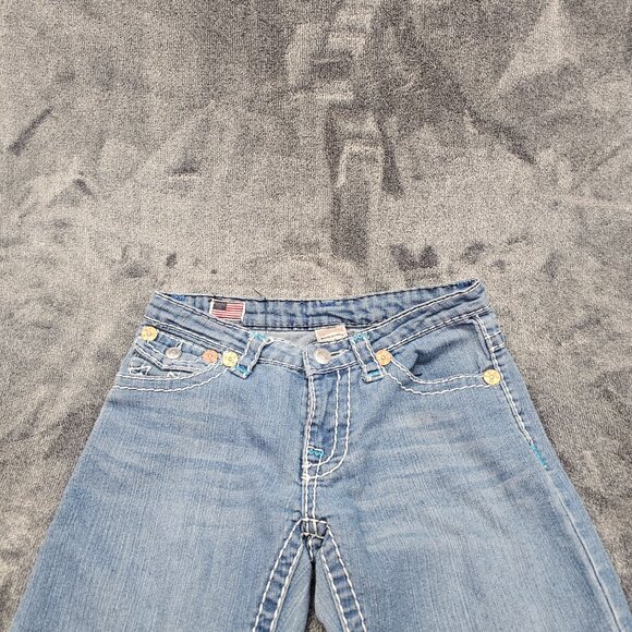 Vintage true religion Jeans World tour Joey Super T 24-803mybt flap pockets Y2K - Picture 2 of 12